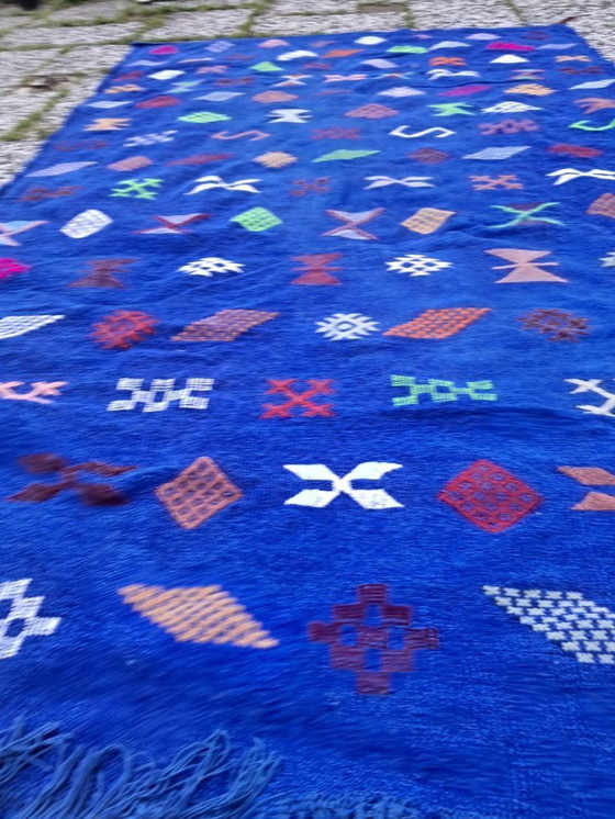 Image 1 of Handgeknoopt Berber kleed wol 243x140cm