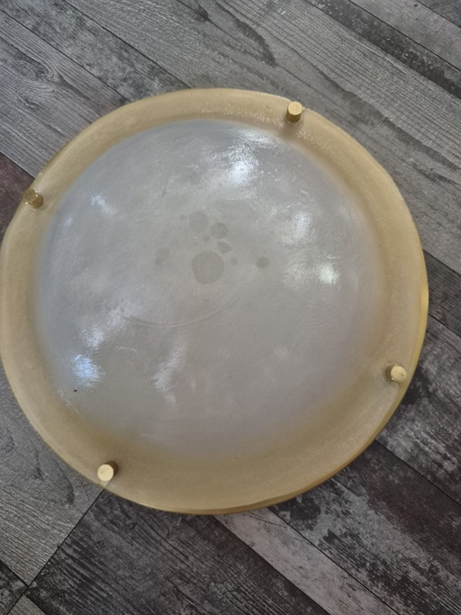 Vintage Glashütte Limburg Deckenlampe