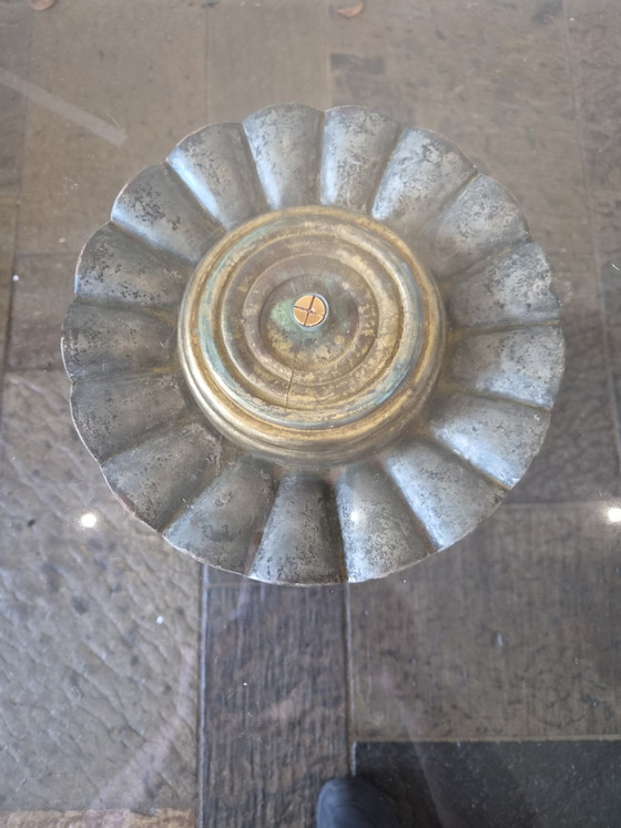 Beautiful Italian Side table – CHELINI, Wood, Glass (photo 5 of 8)