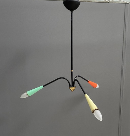 Colorful Spider ceiling lamp  1960s