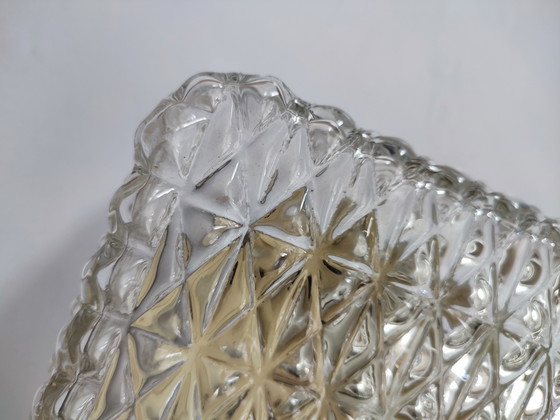 Image 1 of Vintage Guro 1970s Ceiling Lamp Ceiling light glass square