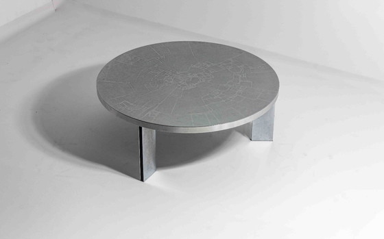Image 1 of Brutalist etched coffee table