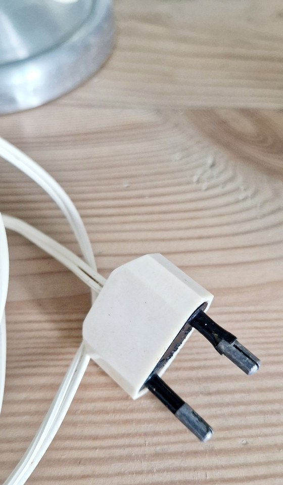 Image 1 of Industrial-style casserole-style lamp - Brushed aluminum - 1960s