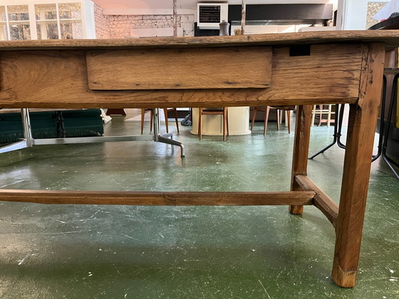 Rustikaler Eichentisch, Esstische, Holz, Braun (Foto 5 von 10)