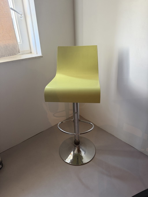 1 Barkruk In Hoogte Verstelbaar – barkrukken, Metal, Wood