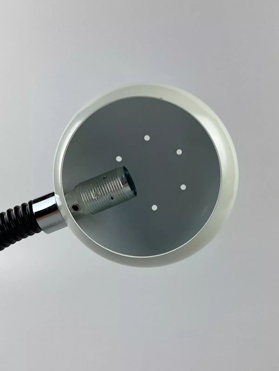 Image 1 of 60s 70s tafellamp Egon Hillebrand bollamp space age metaal ontwerp