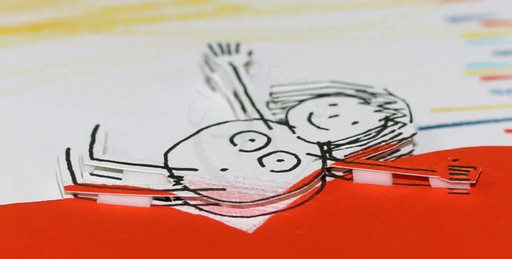 Schlote, Wilhelm - Je T'Aime - 3D-Konstruktion - handsigniert