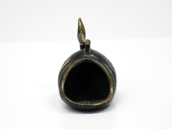 Image 1 of Beautiful Mid Century bronze table or hand ashtray by Walter Bosse in the shape of a fish