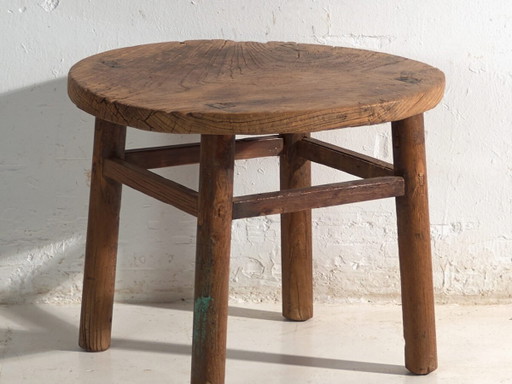 Antieke ronde lage tafel van iepenhout – China, circa 1930 – salontafels (photo 2 of 40)