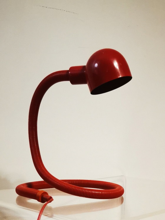 Image 1 of Lampe serpent d'Isao Hosoe | Valenti - Lampe de table - Hebi | Lampe serpent vintage 