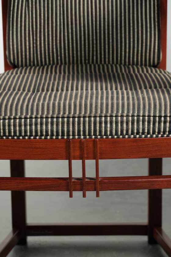 Image 1 of 4 x Fabric Schuitema designer dining chair with armrests from the Decoforma series