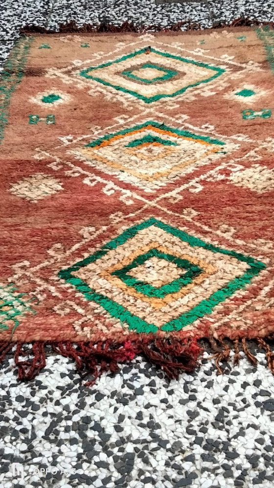 Image 1 of Handgeknoopt Berber kleed wol 161x84cm