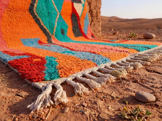 Tapis berbère fait main en laine colorée 200/300cm – Wool (photo 3 of 7)
