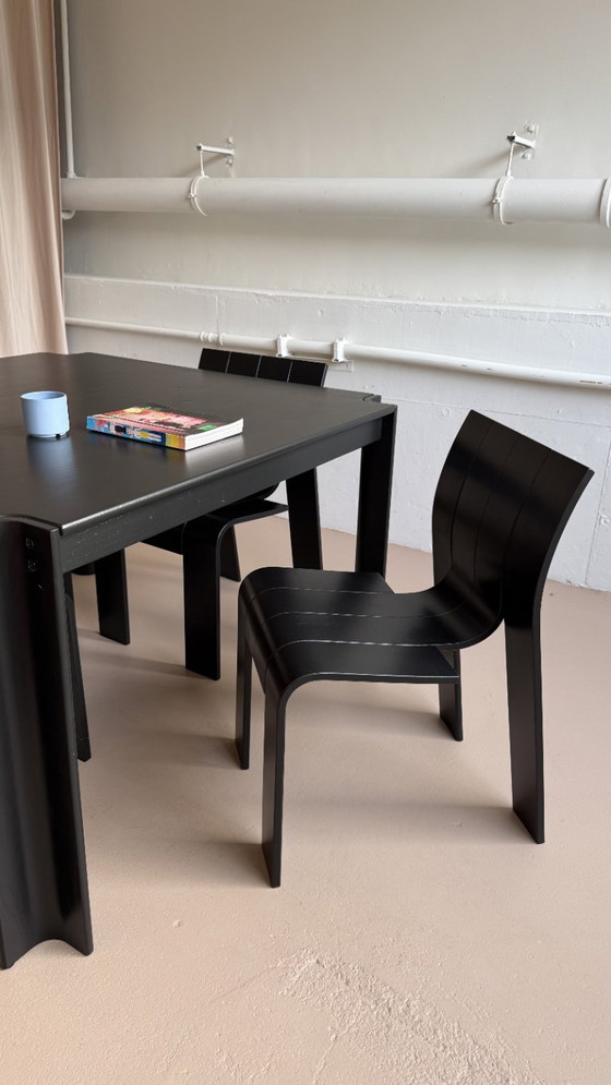 Image 1 of Tavolo e sedie vintage Strip di Gijs Bakker Castelijn anni '70