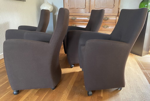 4 Leolux dining chairs