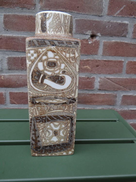 Vintage Royal Copenhagen Baca Fajance Vase 719/3259 Design by Nils Thorsson H22cm Denmark – Ceramic (photo 7 of 10)
