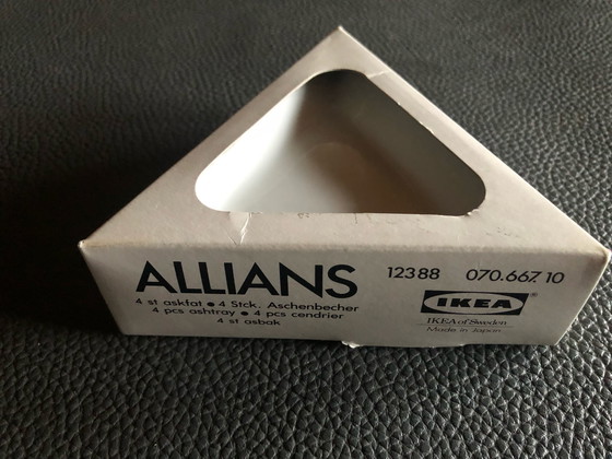 Image 1 of Ikea Allians Cendrier lot de 4 - État neuf - 1990 - Japon