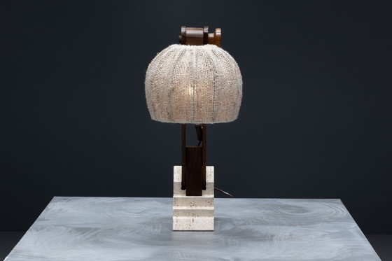 Image 1 of Mid Century Brutalistische tafellampen, Frankrijk, 1960