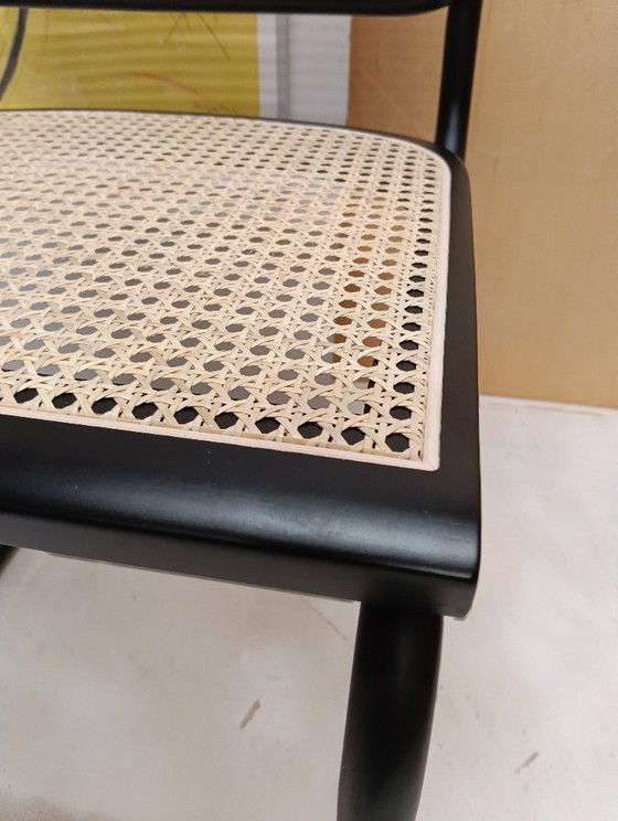 Image 1 of ALIVARMVSEVM 104. SET of 2 CESCA B32 Chairs (NEW) in Black Frame Limited Edition 