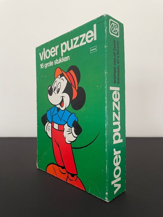 Image 1 of Vintage 1980s Mickey Mouse and Donald Duck Disney Puzzles Hema Vloer Puzzels