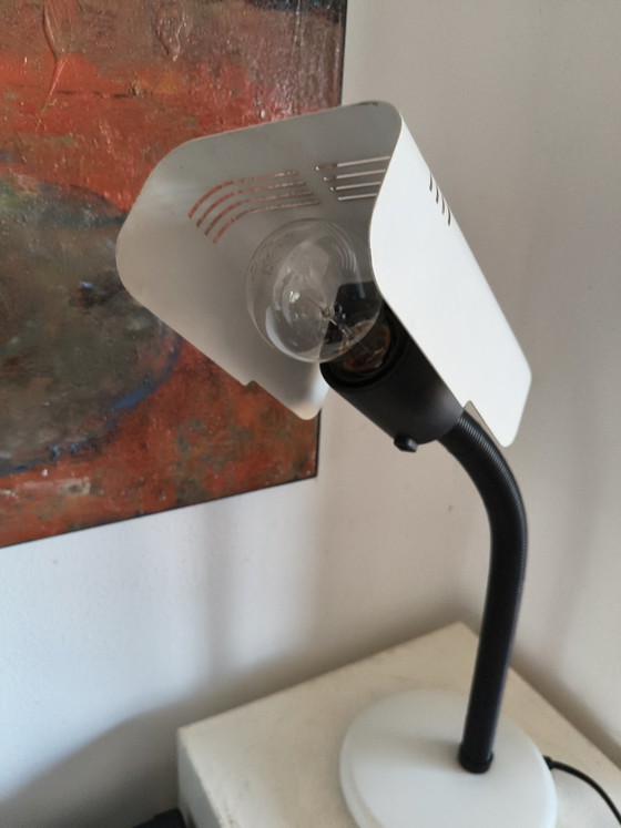 Vintage Targetti Sankey Table Lamp – Gino Sarfatti – 1970s (Italy) – Metal, Plastic (photo 5 of 15)