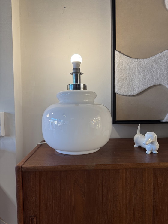 Image 1 of Glashütte Limburg Modello A783 – Lampada da tavolo in vetro opalino XL