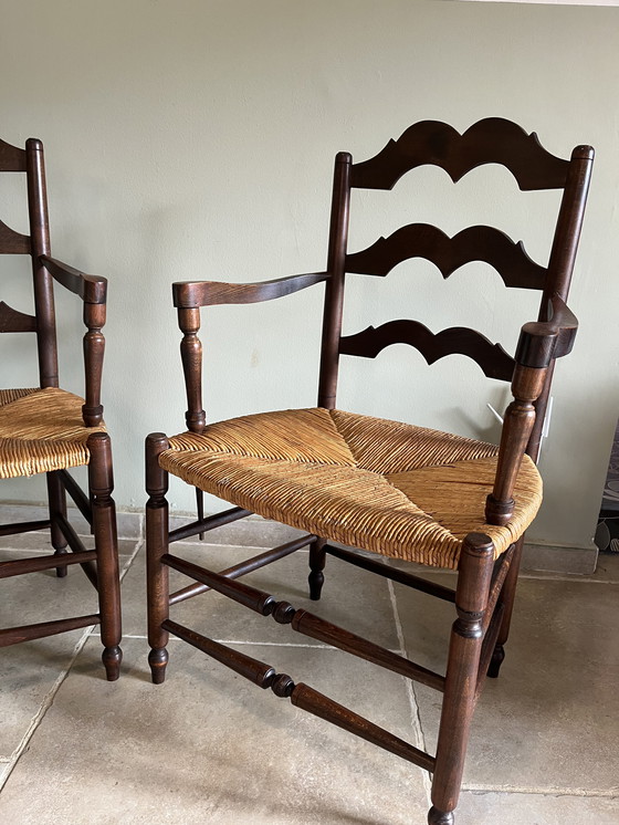 Image 1 of Brutalistische antieke fauteuils