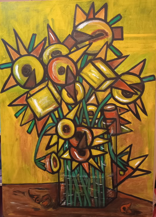 Tineke van Steenbergen Sunflowers