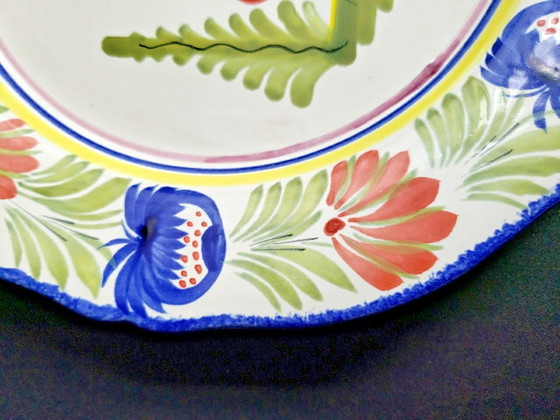 Piatto antico Henriot Quimper dipinto e decorato a mano – Stoviglie, Ceramica (photo 3 of 5)