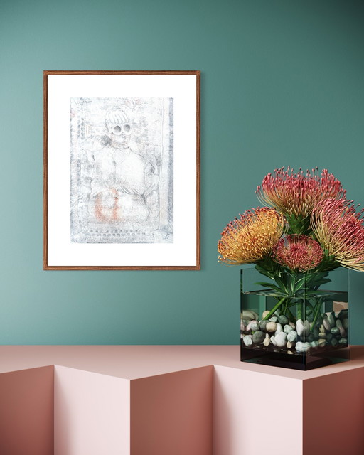Robert Detheux "Le secrétaire particulier" painted in 1976