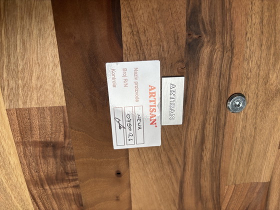 Image 1 of Artisan Neva Chairs Walnut Matte Lacquer ICM Zenith Leather