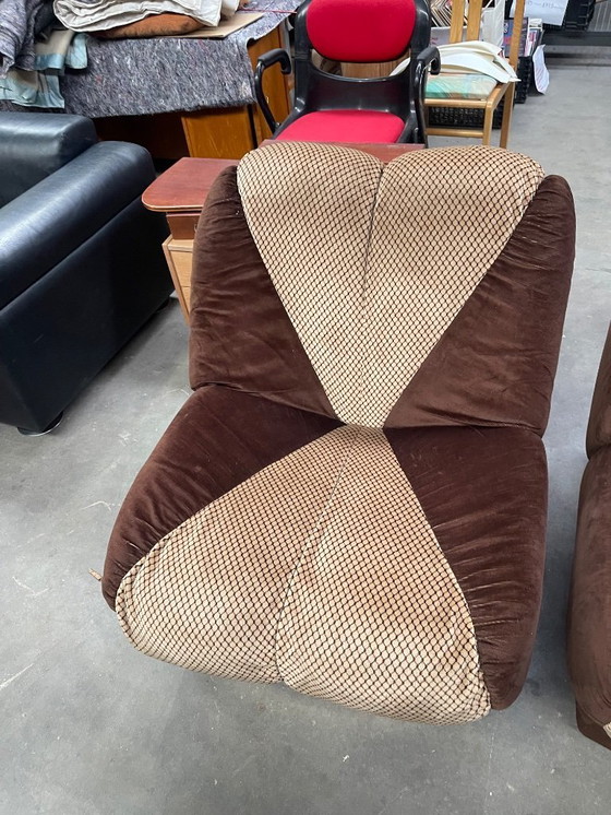 Image 1 of Vintage Italian Modern lounge chairs from 1970’s