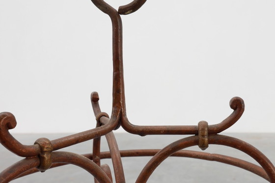 Image 1 of Paragüero antiguo de hierro fundido, Francia ca. 1900