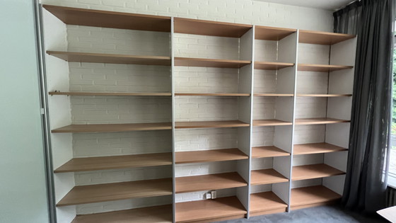 Image 1 of Élément mural exclusif en hêtre 3,25 avec étagères