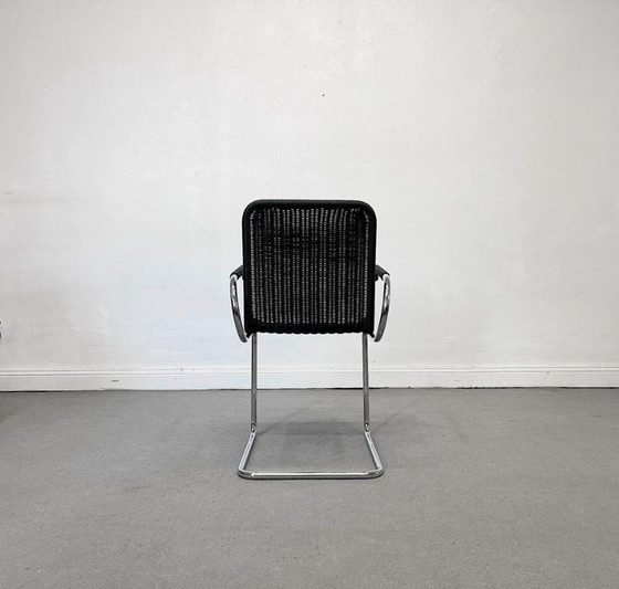 1/2 Tecta D41 Chair Wicker black Bauhaus – Armchairs, Chrome (photo 9 of 12)
