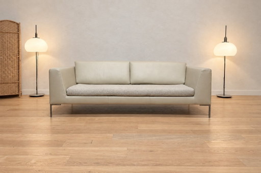 Como Nuevo B&B Italia Charles Sofá 3 plazas Piel/Tela + GARANTÍA
