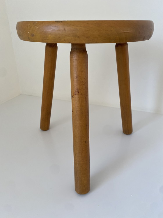 Image 1 of Sgabello vintage in legno - Berger Charlotte Perriand - stile