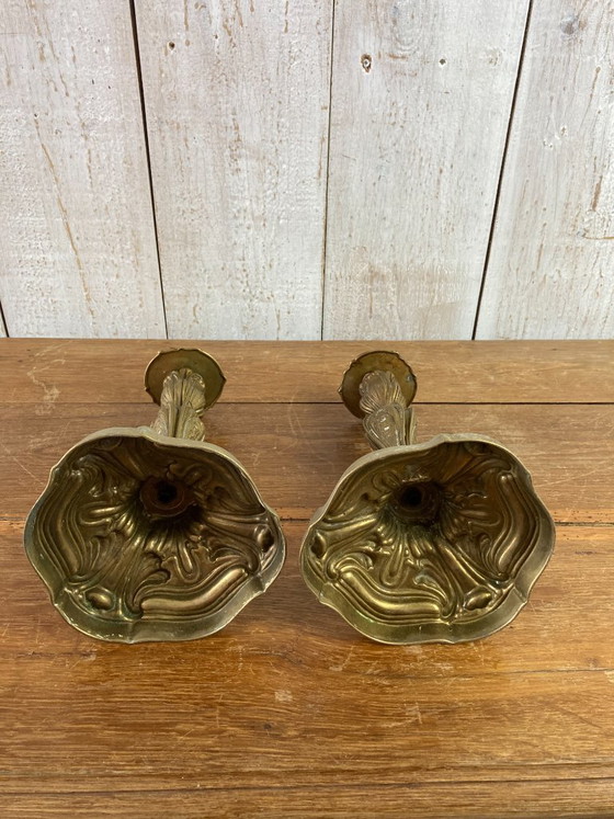 Shepherd of antique candlesticks – Candle holders, Metal (photo 8 of 9)