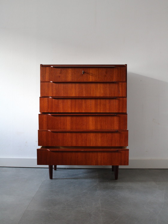 Image 1 of Vintage Danish chest of drawers in teak