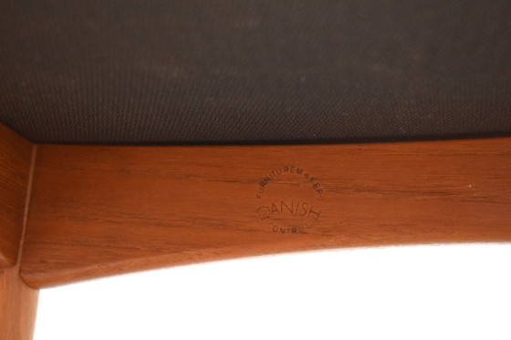 Image 1 of Sillas de comedor Mid-Century de teca y lana Eva de Niels Koefoed para Koefoed Hornslet, años 60. Juego de 4
