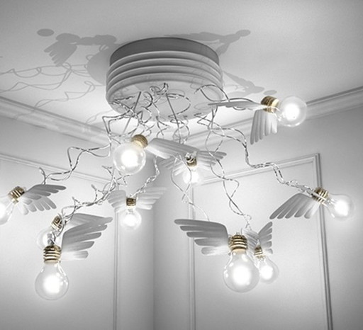 Ingo Maurer Birdie,s Nest Ceiling Lamp