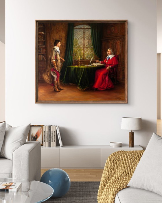 Original Oil Painting You Made A Mistake - Based On A. Dumas's "The Three Musketeers" – Paintings & Drawings (photo 3 of 7)
