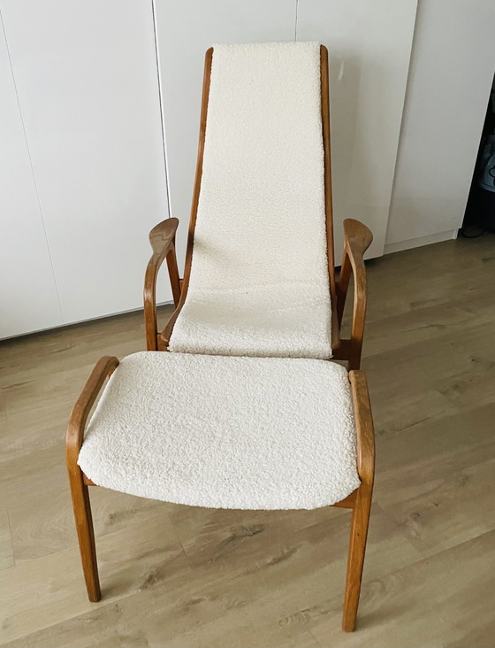 Image 1 of Lamino fauteuil met voetenbank van Swedese