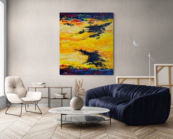 Image 1 of Jovan Srijemac (1962) - Black clouds - (XXL)