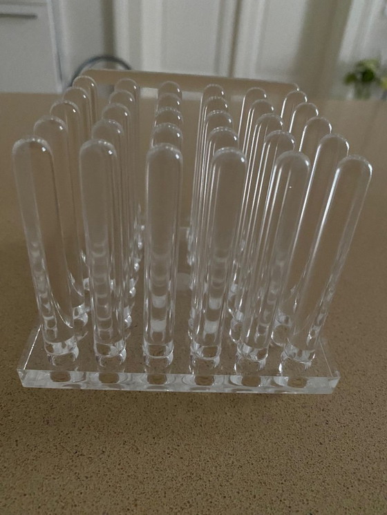 Image 1 of Guzzini Fakiro VIP Utensilo, portapenne in lucite degli anni '80, Italia, raro e bellissimo