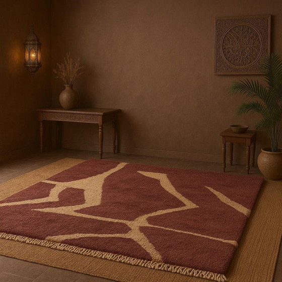 Image 1 of Tappeto marocchino in lana naturale 200cmx300cm