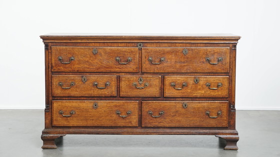 Image 1 of Buffet/coffre à mules anglais ancien du XVIIIe siècle