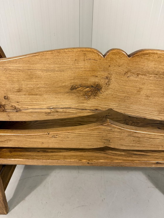 Image 1 of Antique oak bench 1900's