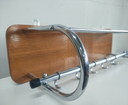 Appendiabiti da parete cromato in stile scandinavo vintage anni '60/'70