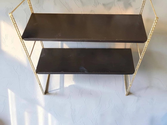 1950's wall shelf – Shelving unit, polished steel, Metal (photo 6 of 11)